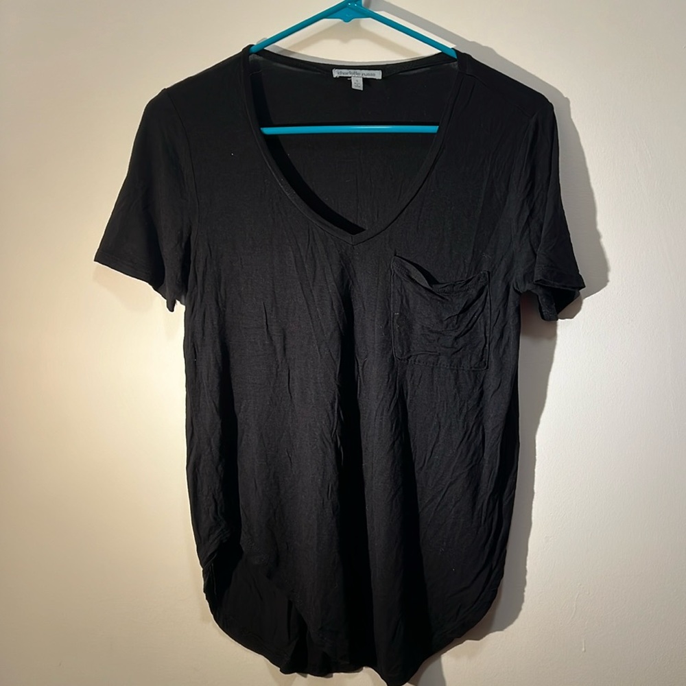 Charlotte Russe Black Tee blouse